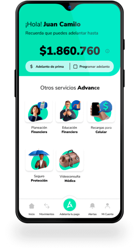 Adelanto de nómina, Adelanto de salario, Bienestar laboral, Bienestar Financiero, Educación financiera